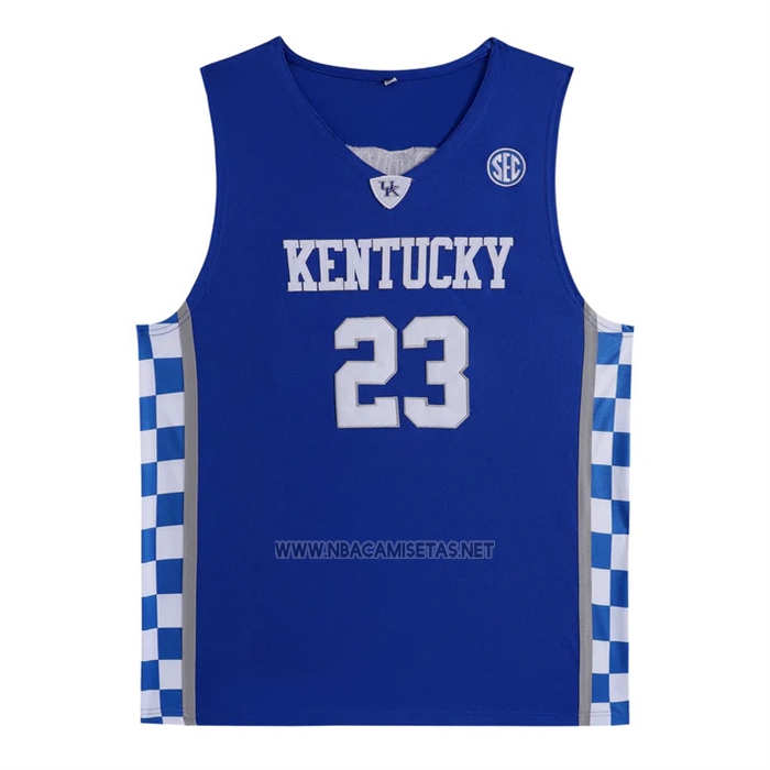 Camiseta NCAA Kentucky Wildcat Anthony Davis 2025 Azul